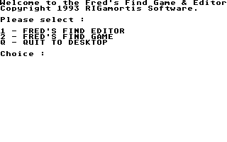 Fred's Find atari screenshot
